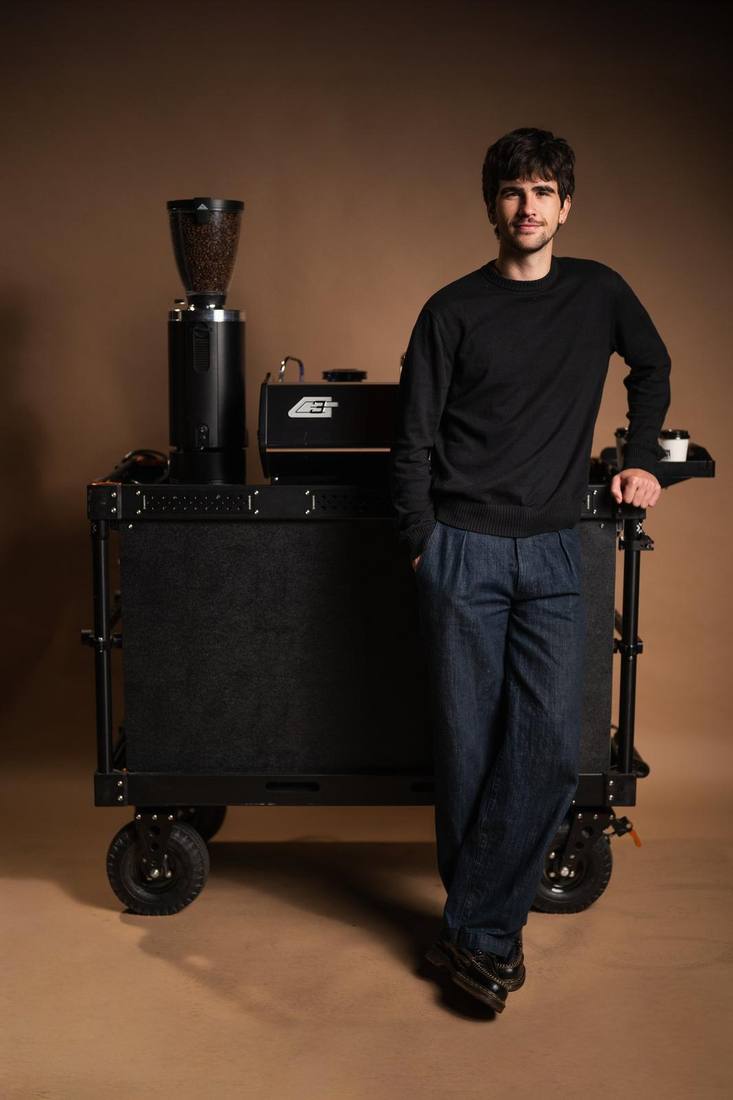 Angelo Picazo, On Set Coffee Co. founder and lead barista